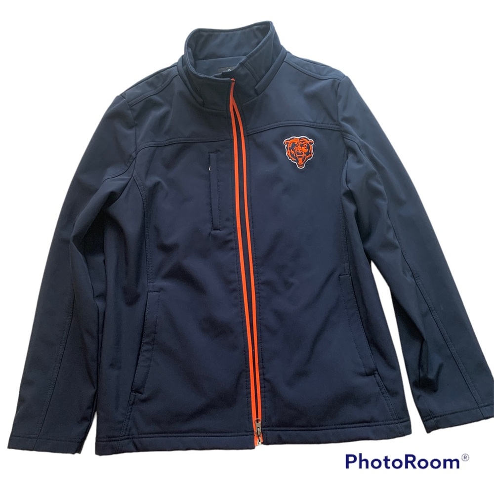 NFL Team Apparel Women X-LARGE Soft Shell Navy Blue BEARS Sports Jacket